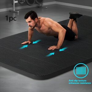 Non-Slip Yoga Mat - Extra Large Thick Fitness Mat