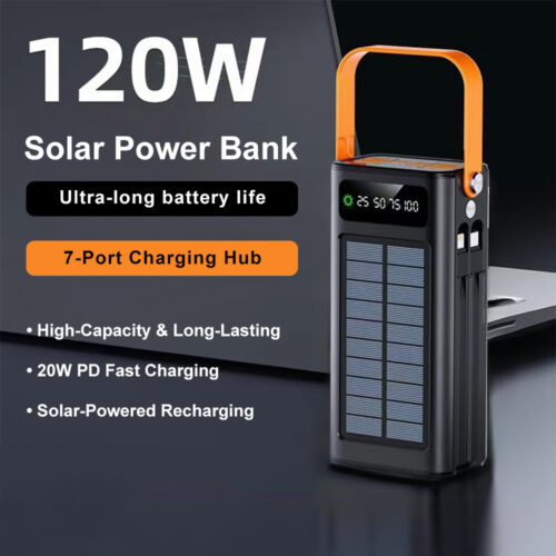120W 50000mAh Fast Charging Power Bank with LED Display