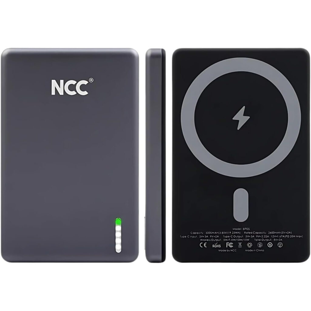 Magnetic Wireless Power Bank Fast Charging with USB-C