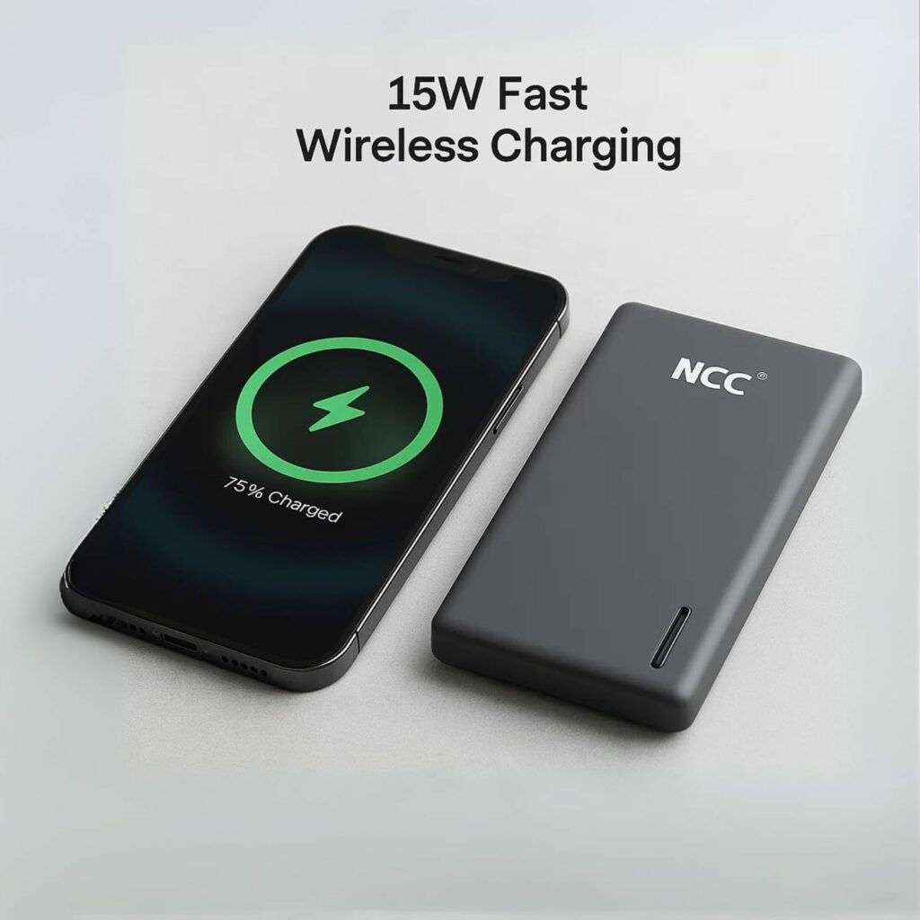 Magnetic Wireless Power Bank Fast Charging with USB-C