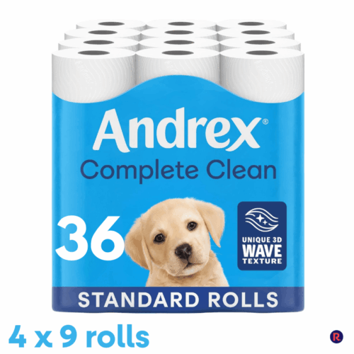 Andrex Complete Clean Toilet Tissue 36 Rolls