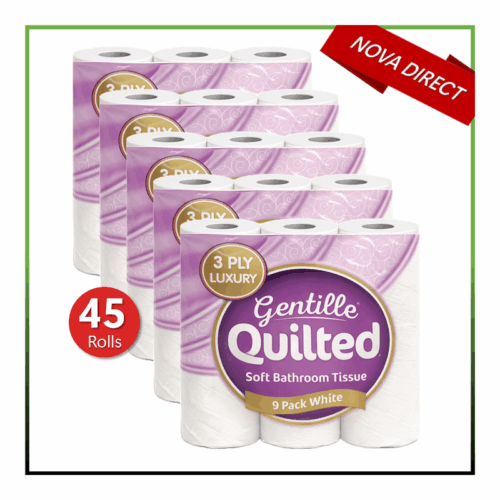 Gentille Quilted Toilet Tissue 45 rolls