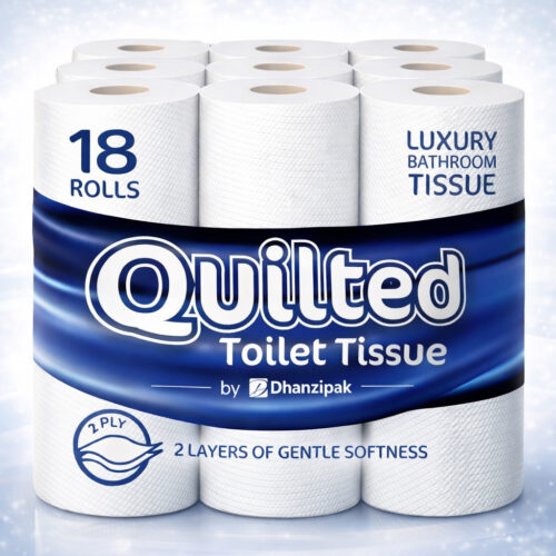 18 Rolls of 2-Ply Soft Quilted Toilet Paper