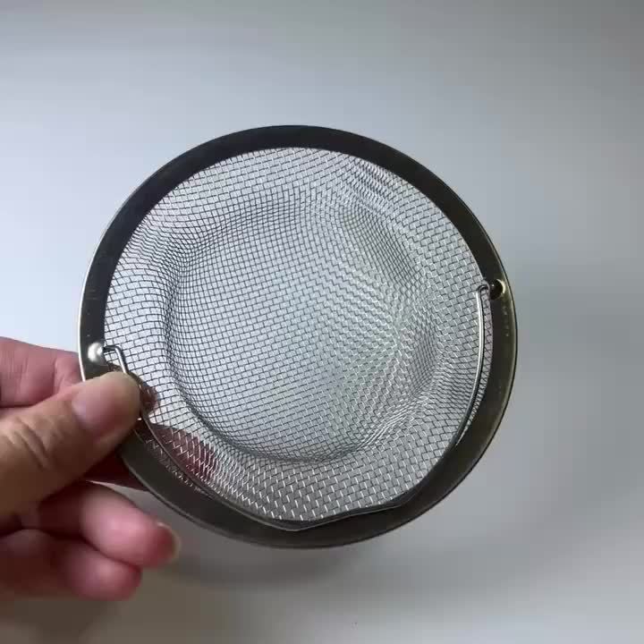 Stainless Steel Sink Strainer Mesh Drain Filter with Handle