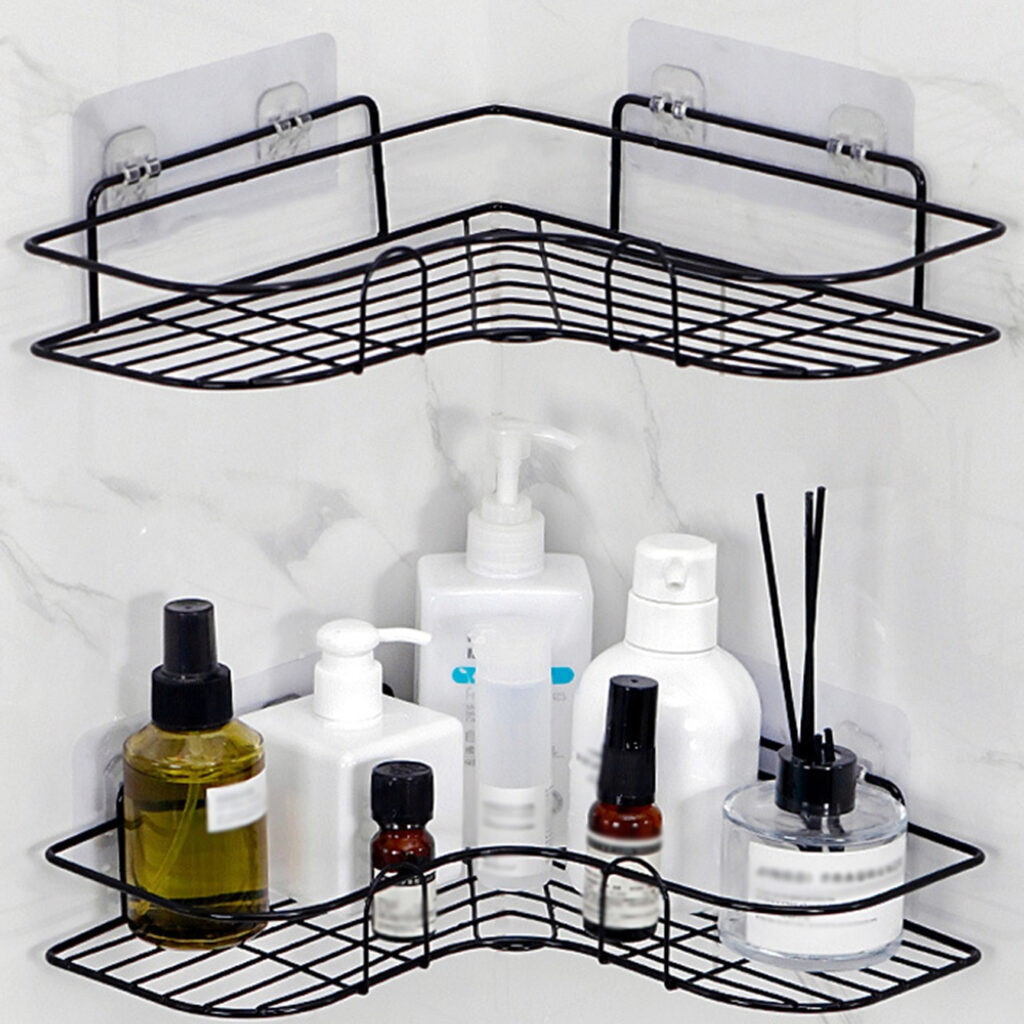 Bathroom Corner Shelf No Drill Shower Storage Rack
