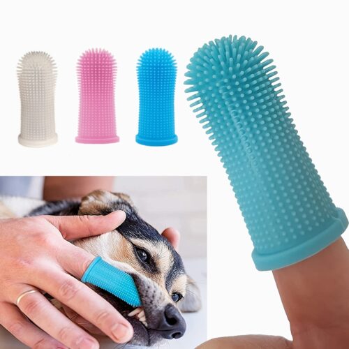 Dog Pet Finger Toothbrush Teeth Cleaning