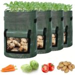 7 Gallon Potato Grow Bags with Flap Garden Planters Set (4PCS)