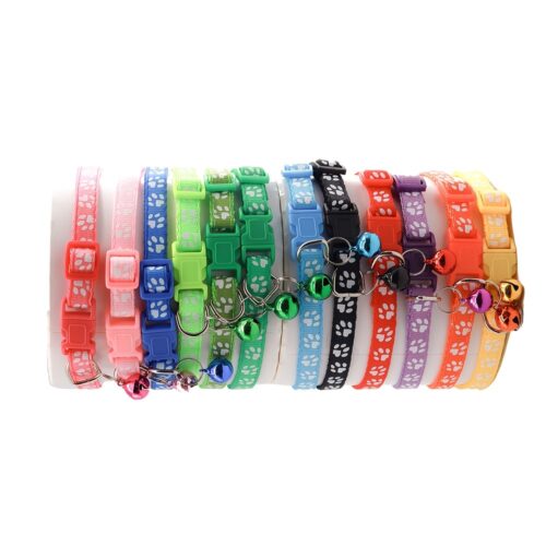 Rainbow Cat Collar with Bell