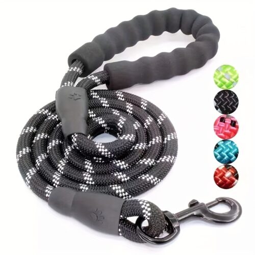 Reflective Nylon Dog Leash for Small to Medium Dogs