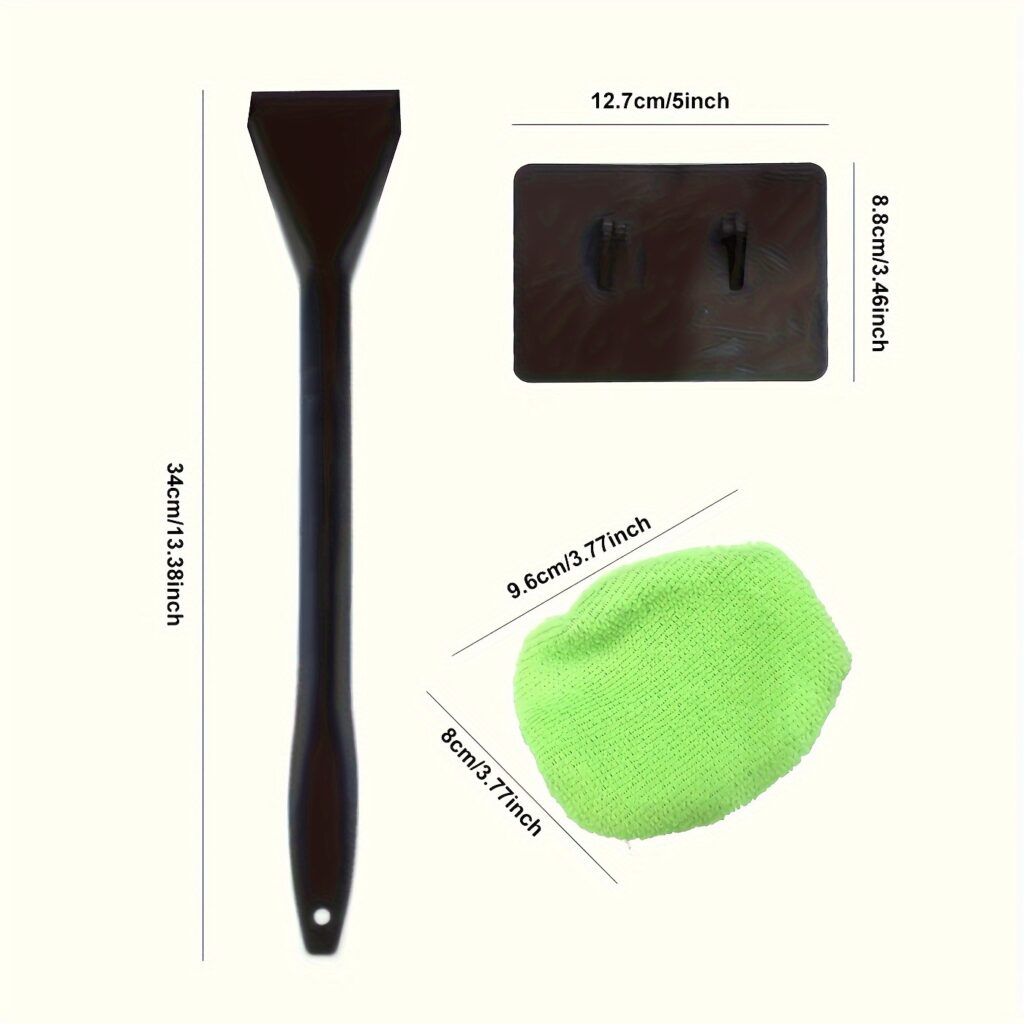 Car Windshield Cleaning Brush Kit with Microfiber Pad 1 Set