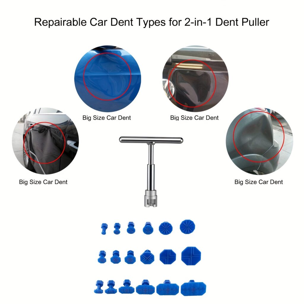 Car Dent Repair Puller T Handle Paintless Dent Remover