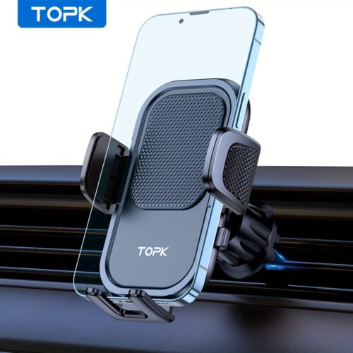TOPK 360° Car Phone Holder Air Vent Mount Hook Clip