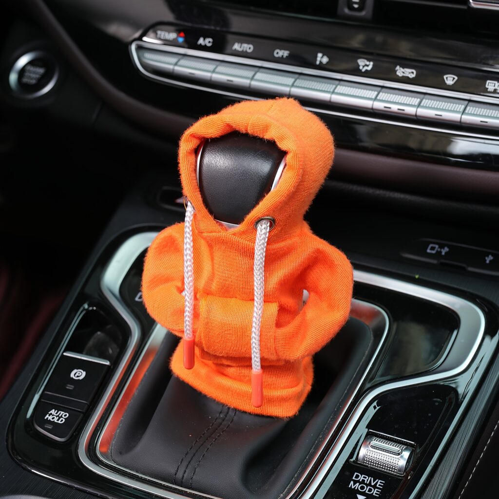 Car Gear Shift Hoodie Cover Mini Hooded Shifter Decor