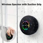 Portable Bluetooth Speaker Waterproof Suction Cup Shower