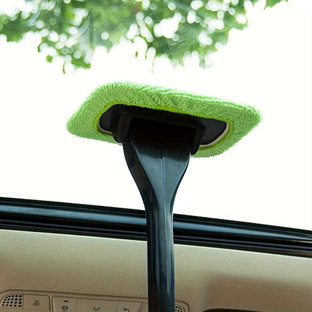 Car Windshield Cleaning Brush Kit with Microfiber Pad 1 Set