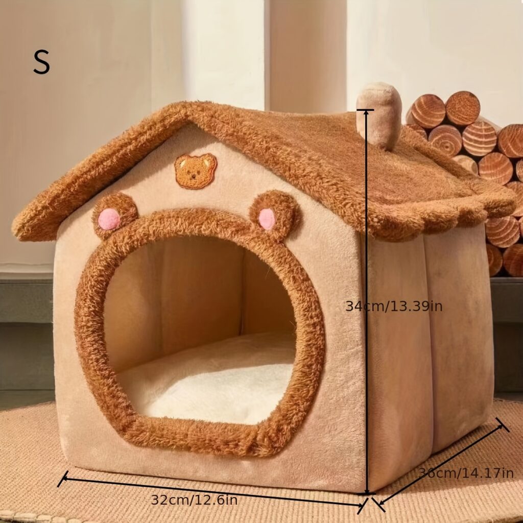 1pc Warm Pet Bed House
