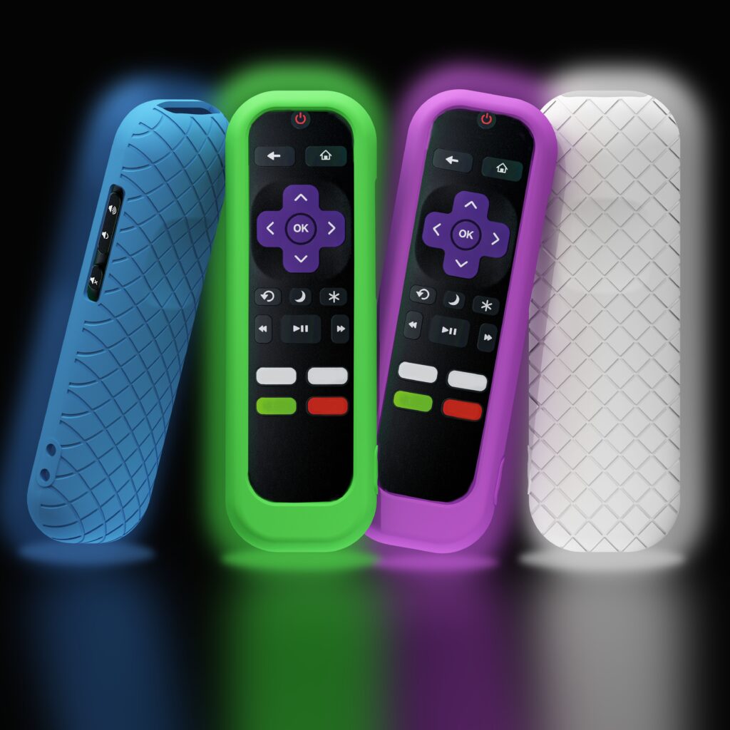 Glow-in-the-Dark Silicone Remote Cover for Roku TV
