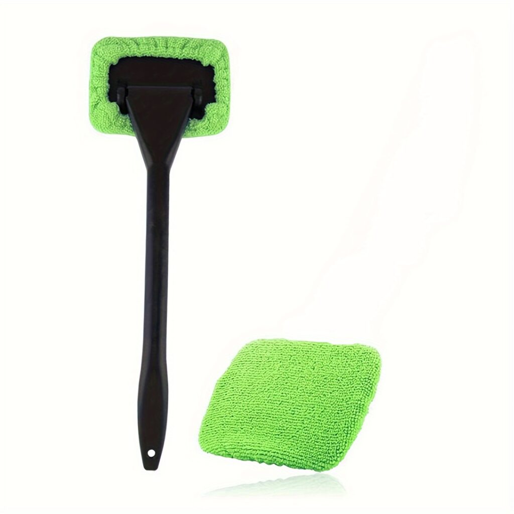 Car Windshield Cleaning Brush Kit with Microfiber Pad 1 Set