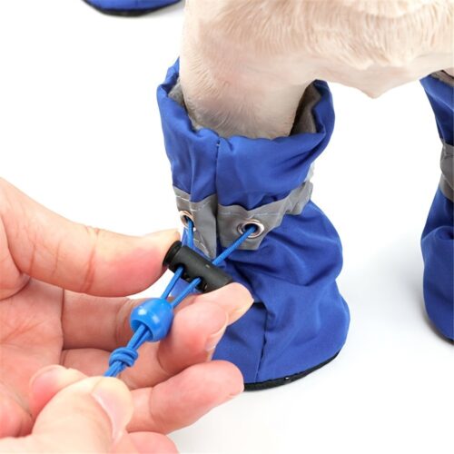 4pcs Water-Resistant Dog Shoes For Dogs