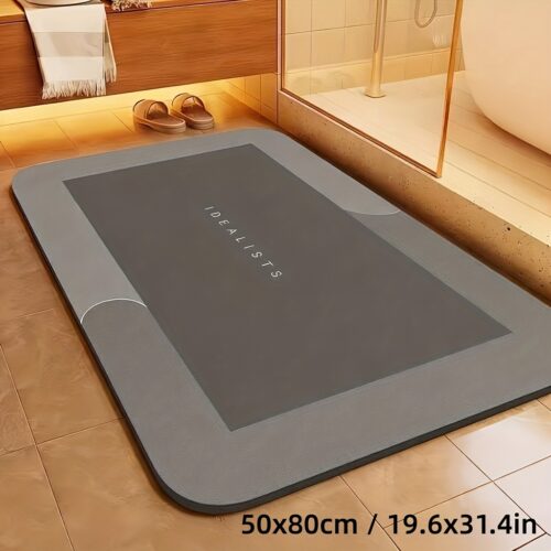 Highly Absorbent Bathroom Mat, Quick-Drying And Non-Slip Floor Mat, Soft And Comfortable, Suitable for Bathrooms, Shower Rooms, Laundry Rooms, As Well As Bedroom, Living Room, And Kitchen Door Mats for Various Scenarios
