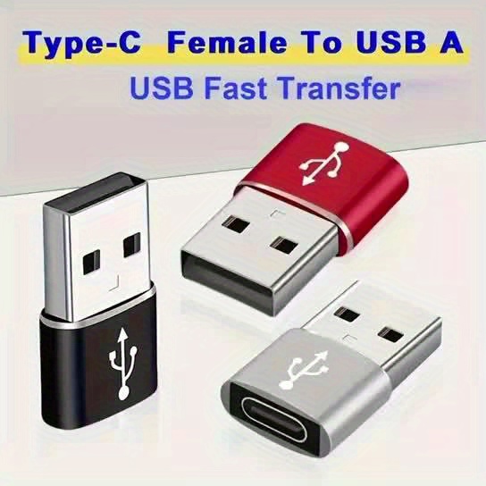 USB C Female to USB A Male Adapter Fast Charging Converter