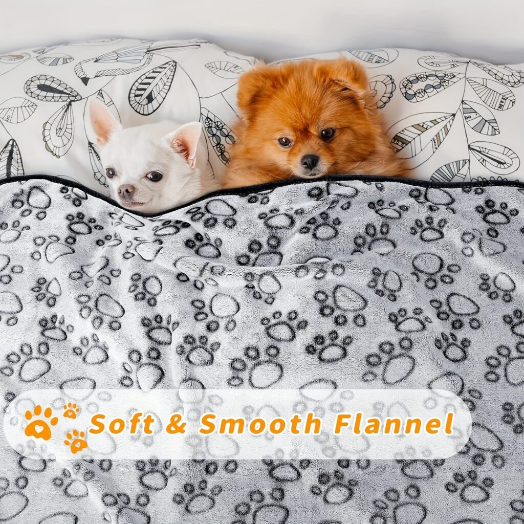 1pc Soft Cozy Fleece Pet Blanket
