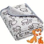 1pc Soft Cozy Fleece Pet Blanket
