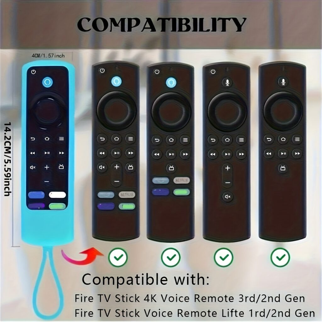 Glow-in-the-Dark Silicone Remote Cover for Fire TV Stick