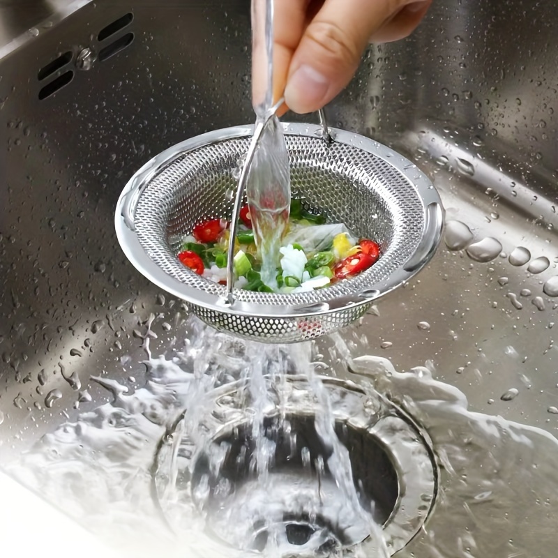 Stainless Steel Sink Strainer Mesh Drain Filter with Handle