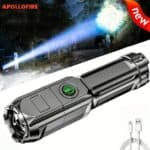 APOLLOFIRE Zoomable LED Flashlight Portable Camping Emergency Torch