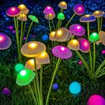 Solar LED Jellyfish Mushroom Garden Lights Outdoor Decor