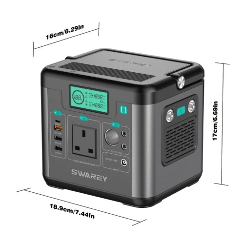 Power Station with 100W Solar Panel