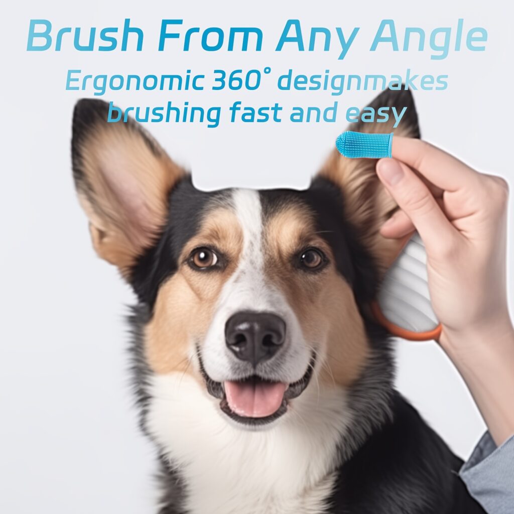 Dog Pet Finger Toothbrush Teeth Cleaning