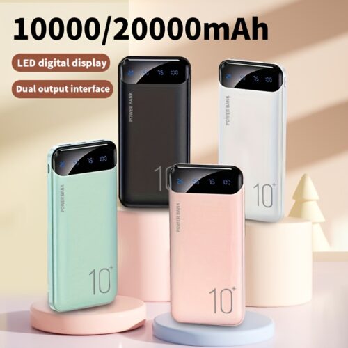 10000/20000mAh High-capacity Portable Power Bank
