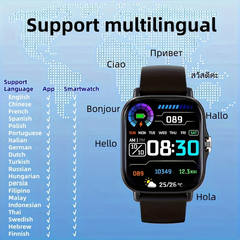 Smart Watch with Calling Sports Modes Notifications