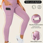 High-Waisted Leggings with Slim-Fit Double Pocket Design