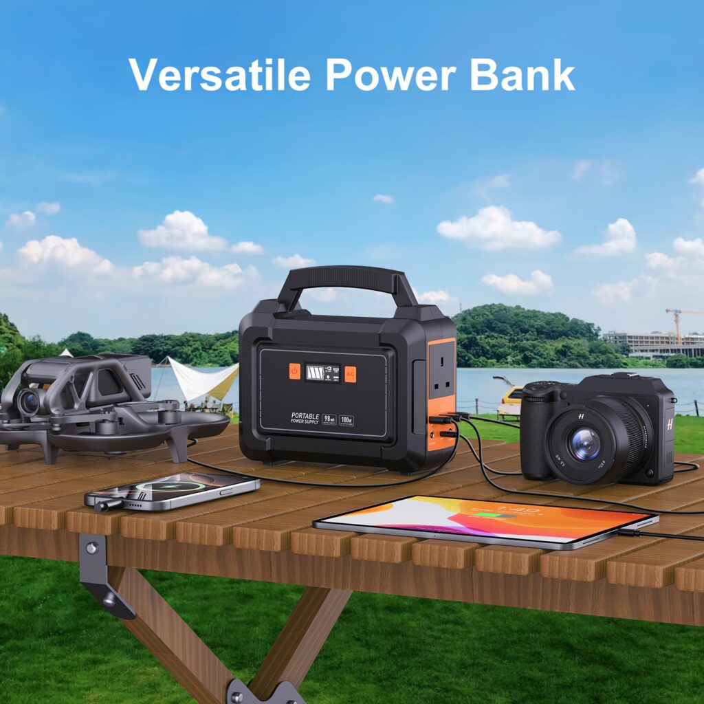 Portable Power Station - 97.68Wh Battery with 100W