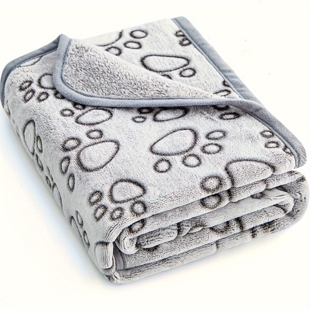 1pc Soft Cozy Fleece Pet Blanket