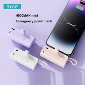 BYGP 5000mAh Mini Portable Power Bank Pocket Charger