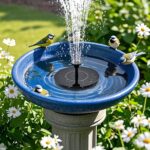 Solar Powered Garden Fountain Pump with 6 Nozzles