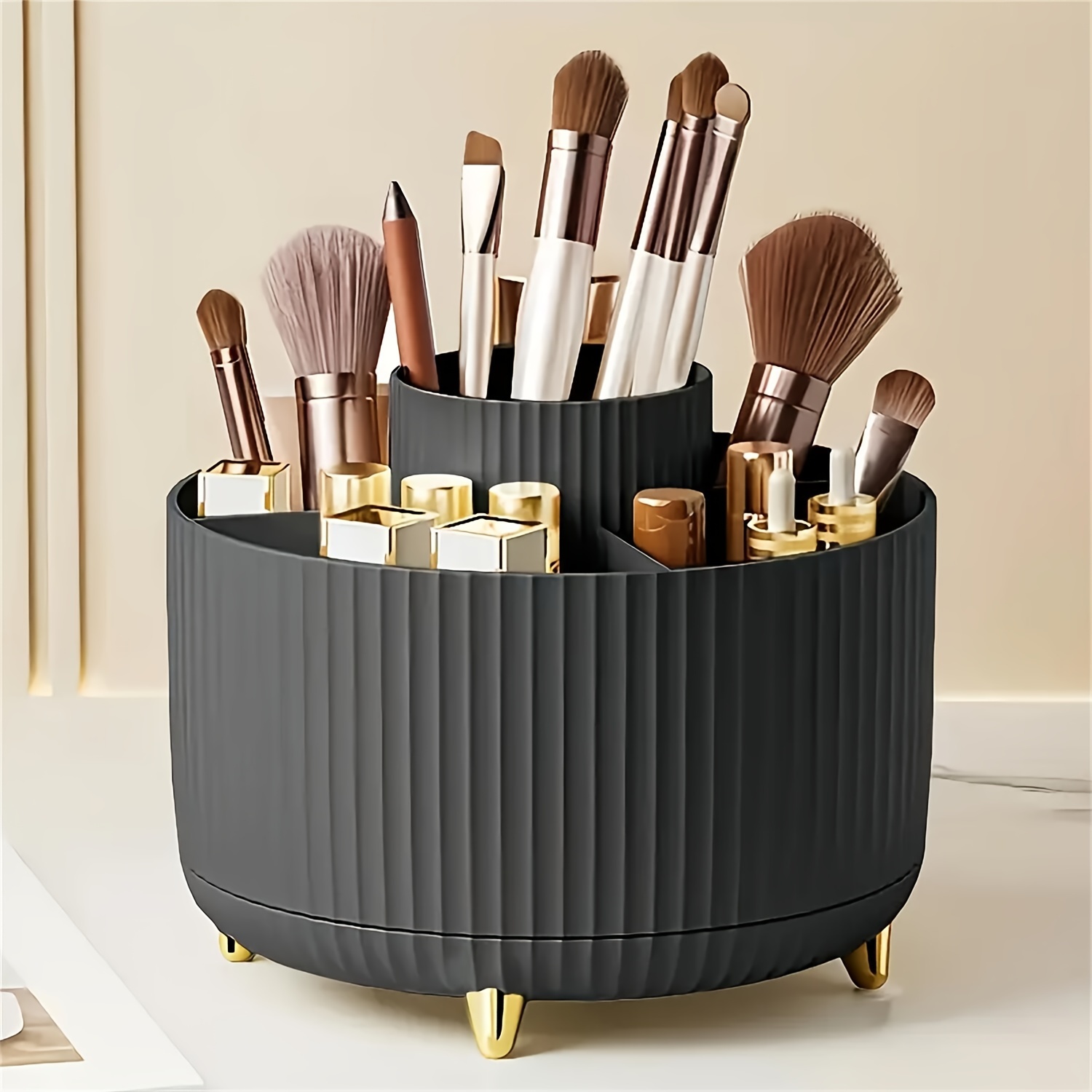 360° Rotating Makeup Organizer Cosmetic Storage Holder 1pc