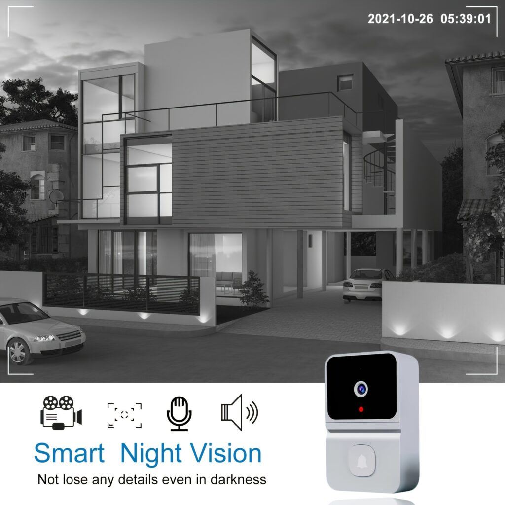 Smart WiFi Video Doorbell with Camera & Night Vision