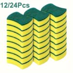 Non Scratch Kitchen Cleaning Sponge Scouring Pads Set 12/24 pcs