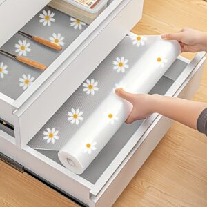 Waterproof Daisy Shelf Liner Non Slip Cabinet Mat 1 Roll