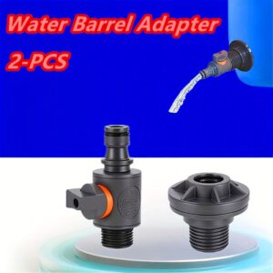 IBC Water Tank Adapter with Valve 1/2" DN15 (2PCS)