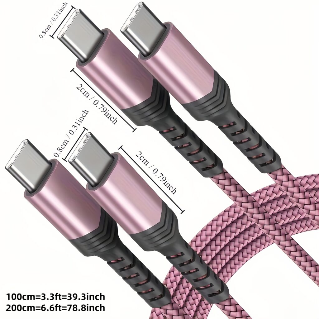 USB C to USB C Fast Charging Cable High Speed Data