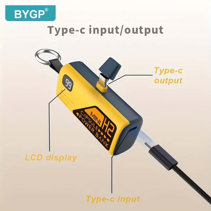 BYGP 5000Mah Mini Portable Charger