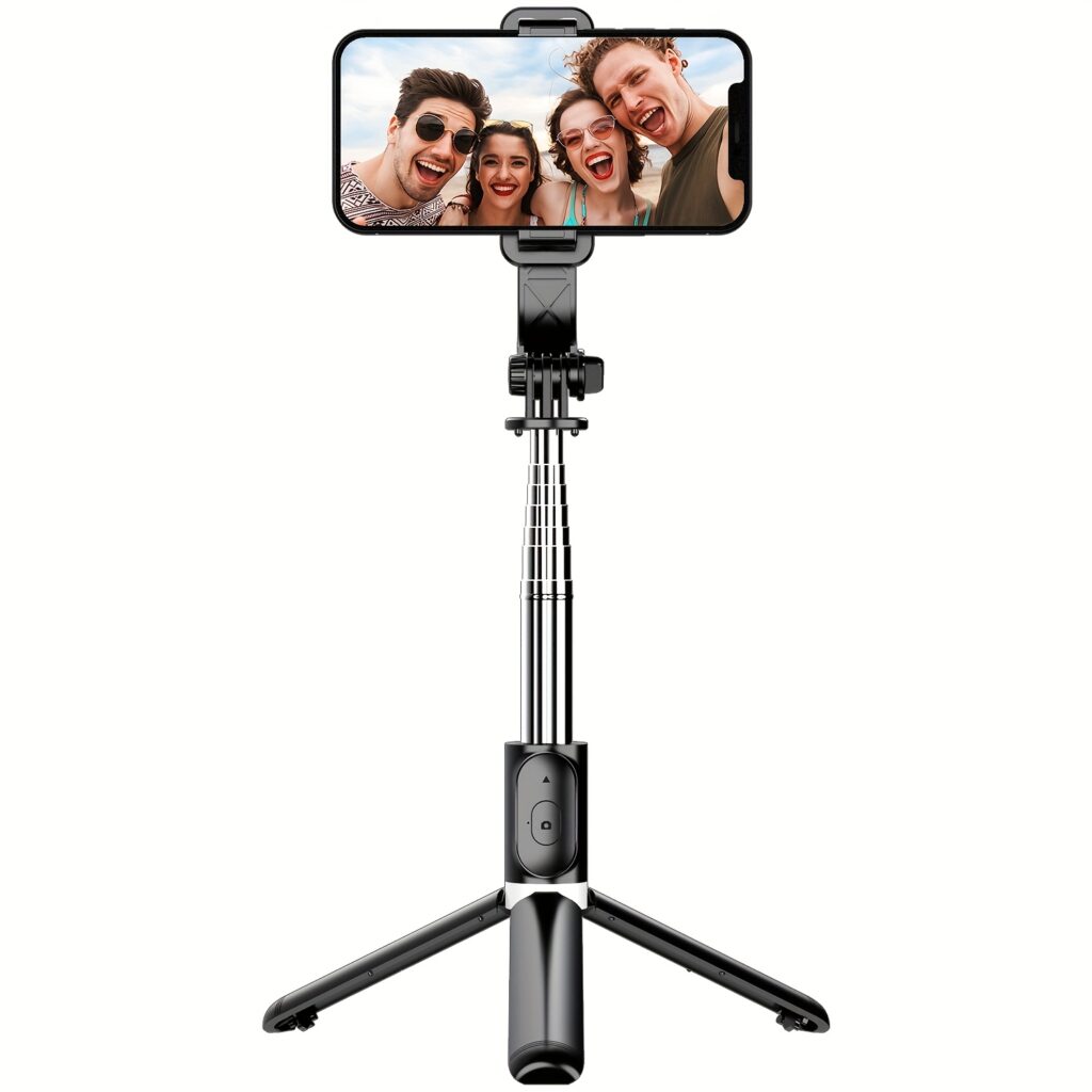 Selfie Stick Tripod 40" Extendable with Remote & 360° Rotation