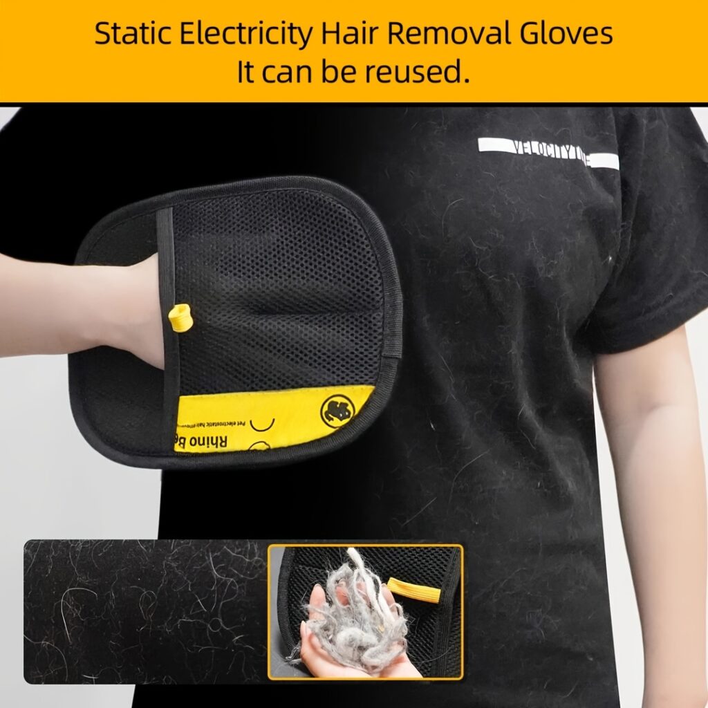 Upgraded Large-Size Pet Static Hair Removal Gloves