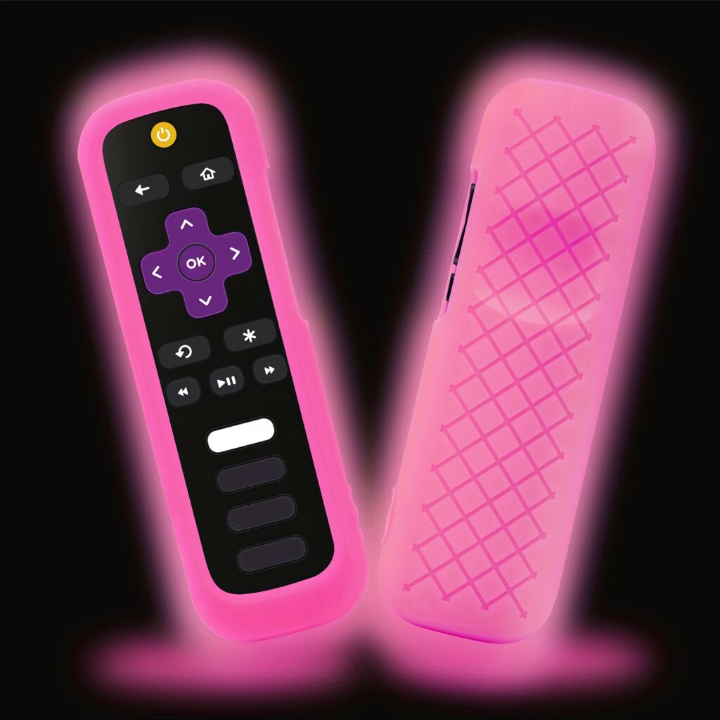 Glow-in-the-Dark Silicone Remote Cover for Roku TV
